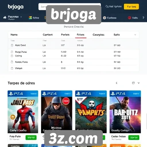 Comparação de preços de jogos no brjoga