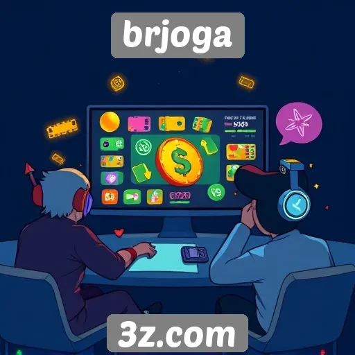 Funcionalidades interativas disponíveis no brjoga